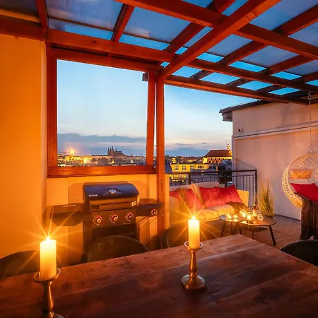 Apartment A/c Lux Rooftop 6br+3.5bath Wenceslas Square *