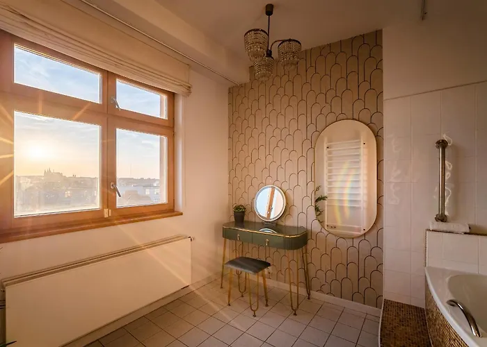 A/c Lux Rooftop 6br+3.5bath Wenceslas Square アパート