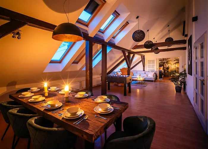 A/c Lux Rooftop 6br+3.5bath Wenceslas Square アパート プラハ