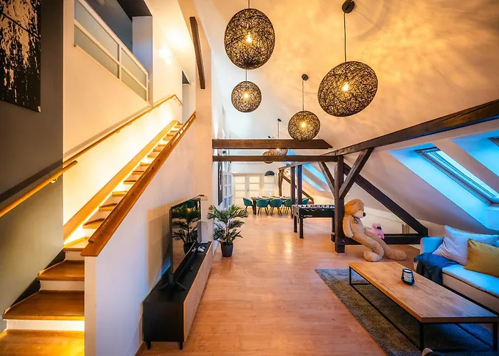 A/c Lux Rooftop 6br+3.5bath Wenceslas Square アパート *